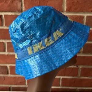 •IKEA Iconic Bucket Knorva Hat Lining & Vent Holes Rain Sun Unisex Hat O/S